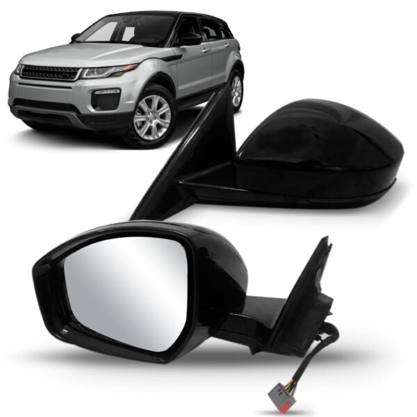 Retrovisor Evoque 2014 A 2022 Eletrico Retratil Com Pisca Lado Direito