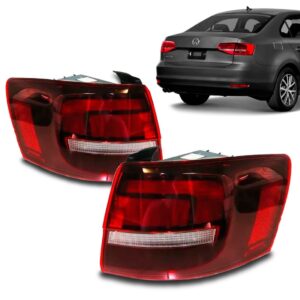 Lanterna Traseira Jetta 2016 A 2017 Canto Fume C/ Led Lado Esquerdo