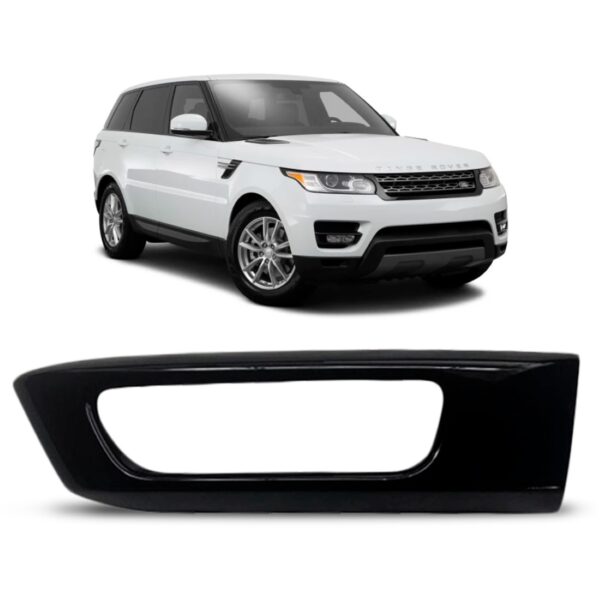 Moldura Milha Auxiliar Range Rover Sport 2014 A 2018 Preto Lado Esquerdo