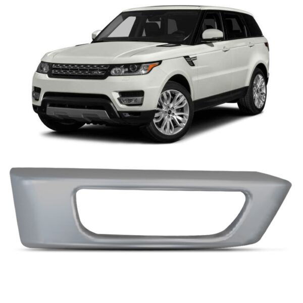 Moldura Milha Auxiliar Range Rover Sport 2014 A 2018 Prata Lado Direito