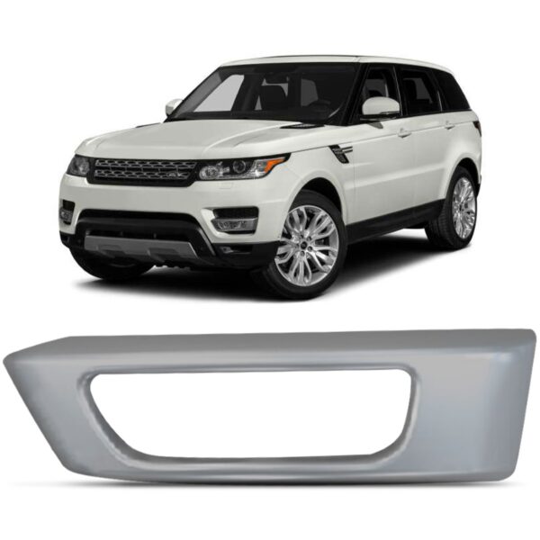 Moldura Milha Auxiliar Range Rover Sport 2014 A 2018 Prata Lado Esquerdo