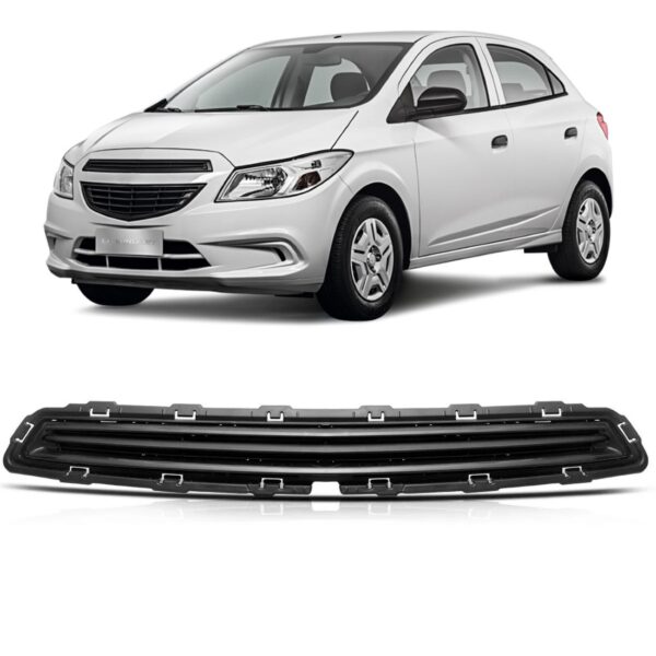 Tela Frontal Central Onix Prisma 12/16 Superior Friso Preto Fosco