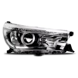 Farol Hilux Pick Up 16/20 Elétrico Com Motor E Led 1ª Linha Direito/passageiro