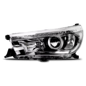 Farol Hilux Pick Up 16/20 Elétrico Com Motor E Led 1ª Linha Direito/passageiro