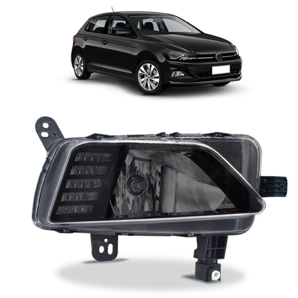 Farol Milha Auxiliar Polo Virtus 2018 2019 Fumê. 1ª Linha Direito