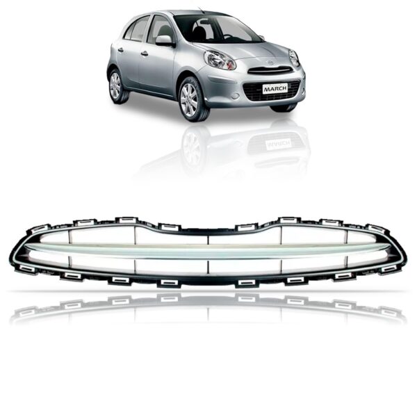 Grade Central Para March 2011 A 2014 Superior Friso Cromado