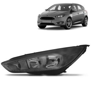 Farol Focus 16 2017 2018 2019 Mascara Negra Sem Led 1ª Linha - Direito/passageiro