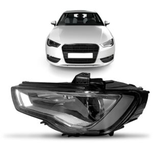 Farol Audi A3 2013 A 2016 Elétrico Com Motor Led Lado Esquerdo