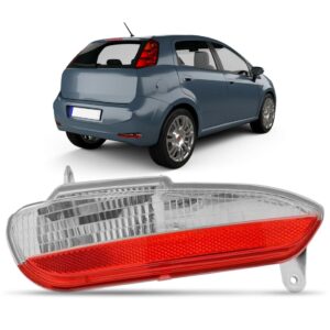 Lanterna Refletor Parachoque Traseiro Punto 12 A 16 Bicolor Lado Esquerdo