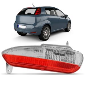 Lanterna Refletor Parachoque Traseiro Punto 12 A 16 Bicolor Lado Direito