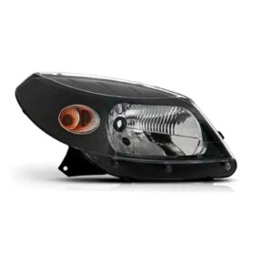 Farol Sandero 08 09 10 11 Manual Máscara Negra 1ª Linha Direito/passageiro