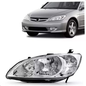 Farol Honda Civic 2004 2005 2006 Manual 1ª Linha Esquerdo/motorista