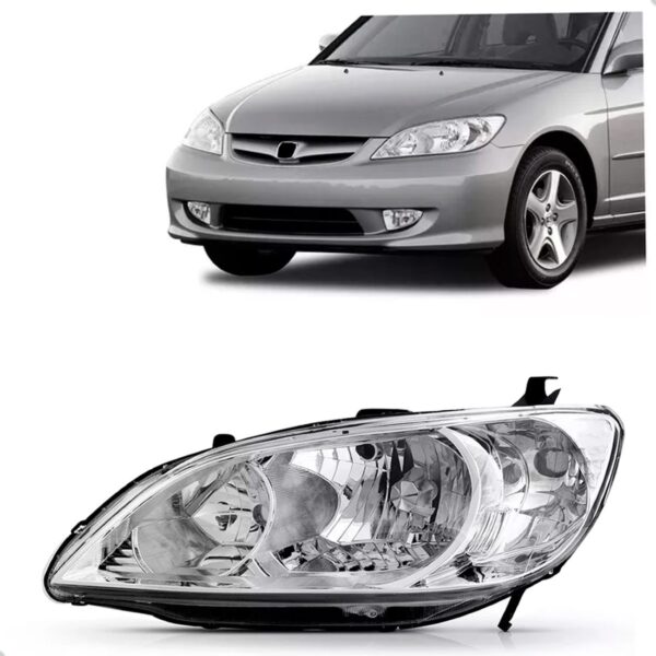 Farol Honda Civic 2004 2005 2006 Manual 1ª Linha Esquerdo/motorista