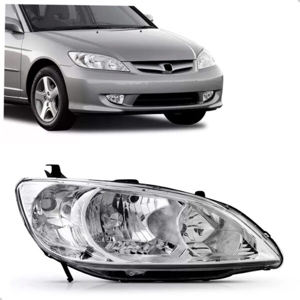 Farol Honda Civic 2004 2005 2006 Manual 1ª Linha Direito/passageiro