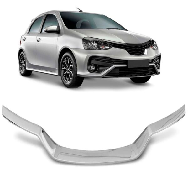 Moldura Grade Radiador Etios 2018 19 Inferior Friso Cromado