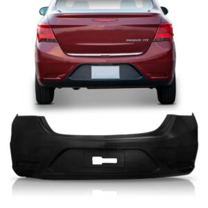 Parachoque Traseiro Prisma 2017 A 2018 Com A Cor Preta Liso