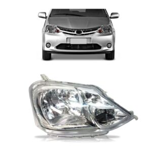 Farol Etios 2013 14 15 2016 Carcaça Cinza 1ª Linha Direito/passageiro