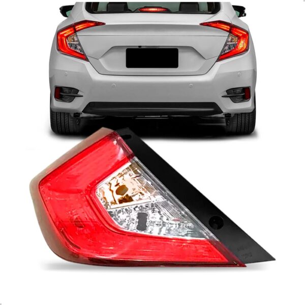 Lanterna Traseira Civic 2016 2017 2018 Canto Com Led Lado Esquerdo