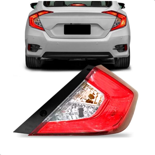 Lanterna Traseira Civic 2016 2017 2018 Canto Com Led Lado Direito