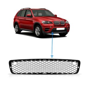Tela Frontal Inferior Bmw X5 2007 A 2013 C/furo Sensor Preto Preto