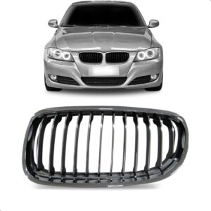 Grade Central Bmw 320 2009 2010 2011 2012 Cromada Com Friso Lado Esquerdo
