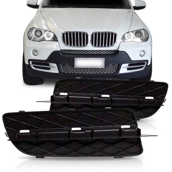 Grade Milha Dianteiro Bmw X5 2007 2008 2009 2010 Sem Friso Lado Direito