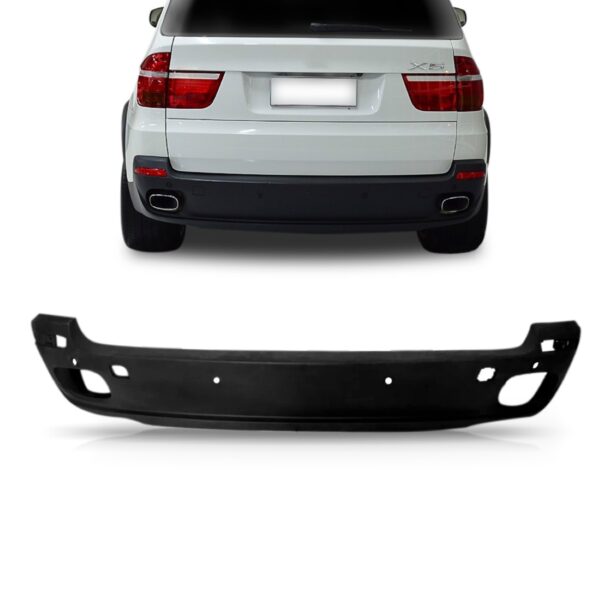 Envolvente Traseiro Bmw X5 2007 A 2010 Com Furo 1a Linha Preto