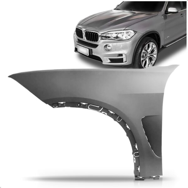 Paralama Dianteiro Bmw X5 2014 A 2018 Primer Plástico Lado Esquerdo