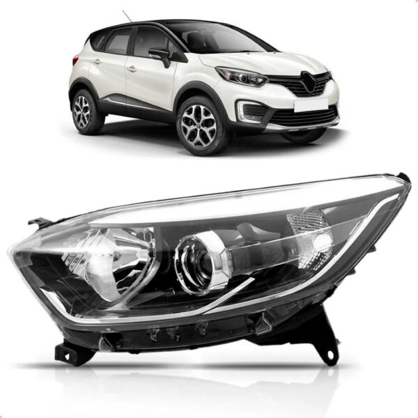 Farol Captur Intense Life Zen 2017 18 2019 Eletrico C/ Motor Lado Esquerdo