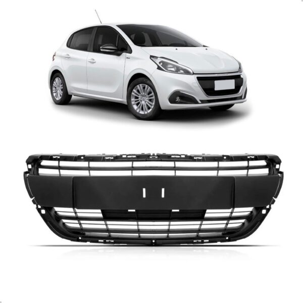 Grade Radiador Peugeot 208 2017 18 2019 2020 Superior Preto Preto