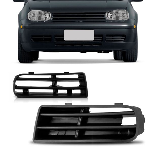 Grade Moldura Parachoque Dianteiro Para Golf 1998 A 2006 Esquerdo/motorista