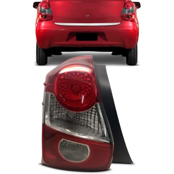Lanterna Traseira Etios 2018 2019 Hatch Fumê Com Ré Nova Lado Esquerdo
