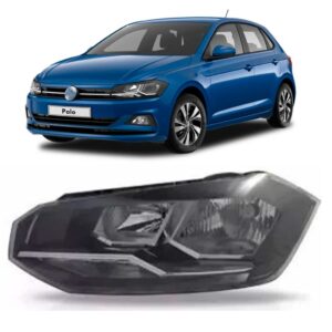 Farol Polo/virtus 18 19 Friso Cromado Com Meia Luz 1ª Linha Esquerdo/motorista