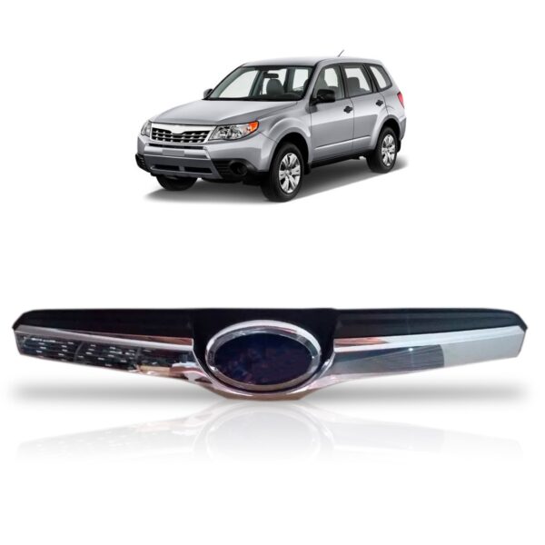 Grade Radiador Superior Forester 2013 A 2016 Cromada Preto Ambos Os Lados
