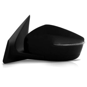 Retrovisor Versa 2016 A 2019 C/sinaleira (fino) Preto Liso Lado Esquerdo