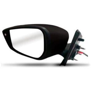 Retrovisor Versa 2016 A 2019 C/sinaleira (fino) Preto Liso Lado Esquerdo