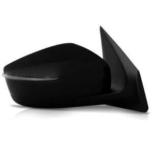 Retrovisor Versa 2016 A 2019 C/sinaleira (fino) Preto Liso Lado Direito