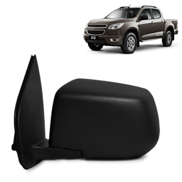 Retrovisor S10 2012 13 A 2016 Texturizado Eletrico Sem Pisca Lado Esquerdo