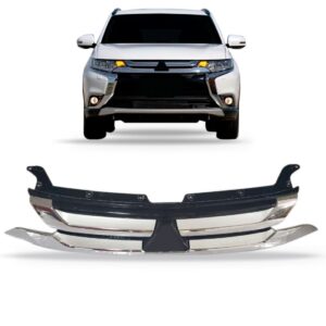 Grade Radiador Outlander 2016 2017 A 2018 1a Linha Prateado