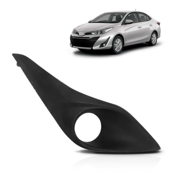Moldura Milha Toyota Yaris 2018 2019 Com Furo Novo Oferta Lado Direito