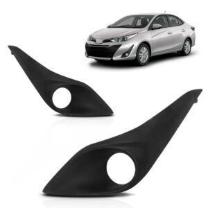 Moldura Milha Toyota Yaris 2018 2019 Com Furo Novo Oferta Lado Esquerdo