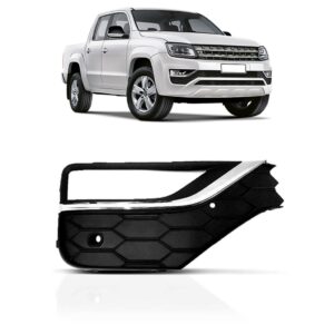 Moldura Milha Amarok 2017 2018 2019 Com Furo C/friso Cromado Lado Direito