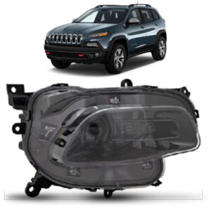 Farol Inferior Cherokee 2016 A 2018 Manual Preto 1ª Linha Direito/passageiro