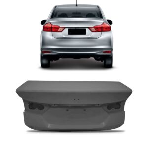 Tampa Porta Malas Honda City 2015 2016 2017 Com Furo Câmera Preto