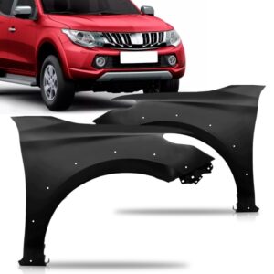 Paralama L200 Triton Sport 2016 2017 2018 Com Furo Moldura Lado Esquerdo