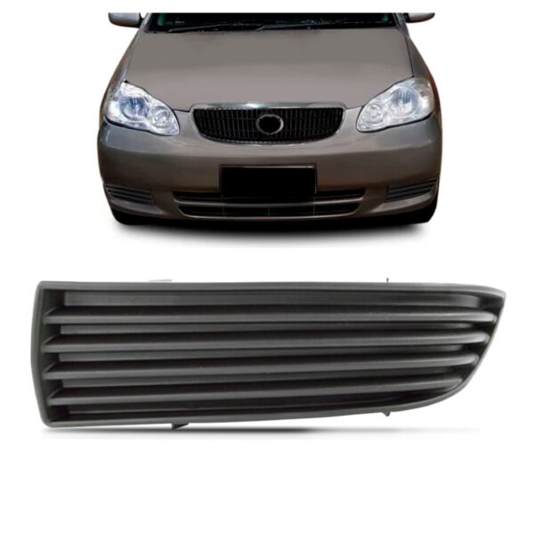 Tela Frontal Tampa Moldura Milha Corolla 2003 A 04 Sem Furo Lado Esquerdo