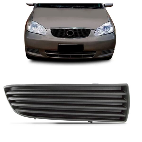 Tela Frontal Tampa Moldura Milha Corolla 2003 A 04 Sem Furo Lado Direito
