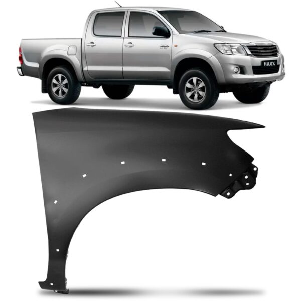 Paralama Diant. Hilux Srv / Sw4 2012 A 2015 C/ Furo Moldura Lado Direito