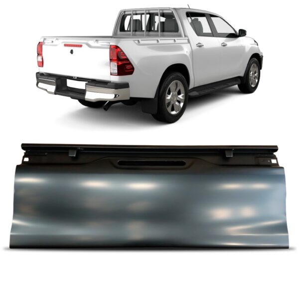 Tampa Traseira Caçamba Hilux Srv 2016 A 2018 Cabine Simples Preto