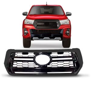 Grade Radiador Hilux Srv 18 2019 2020 Friso Escuro 1a Linha Preto